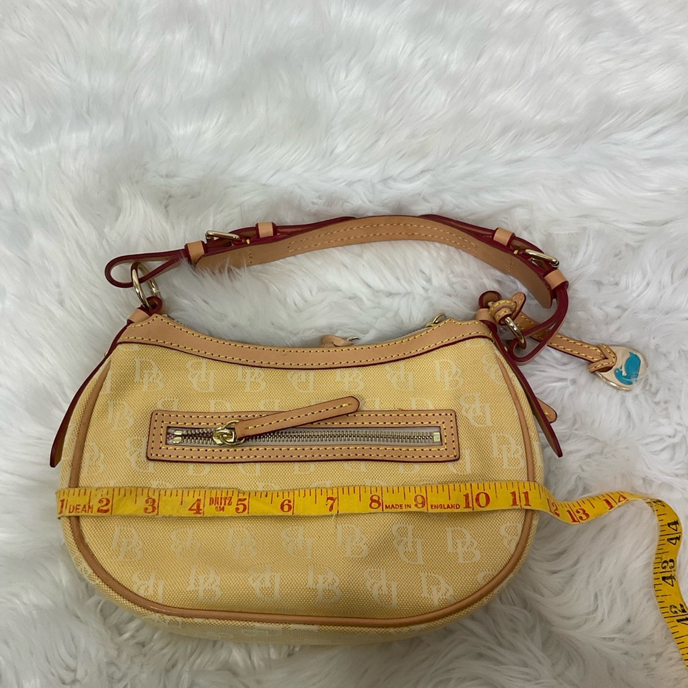 Dooney & Bourke Y2K  small canvas signature yellow bag - Picture 11 of 12